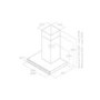 Elica Adele 60cm Flat Chimney Cooker Hood - Matte Black