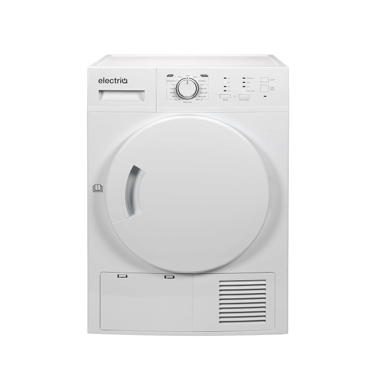 GRADE A2 - electriQ 8kg Freestanding Condenser Tumble Dryer - White