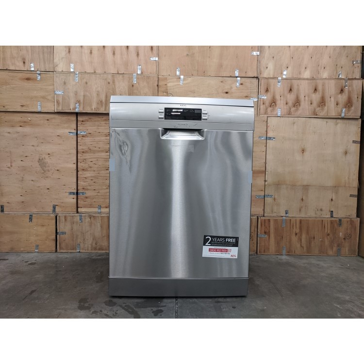 Refurbished AEG FFE63700PM 15 Place Freestanding Dishwasher Silver