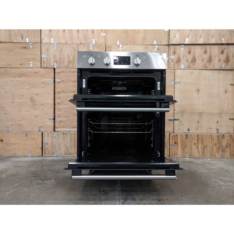 Refurbished Hotpoint Luce DU2540IX 60cm Double Built Under Electric Oven Stainless Steel
