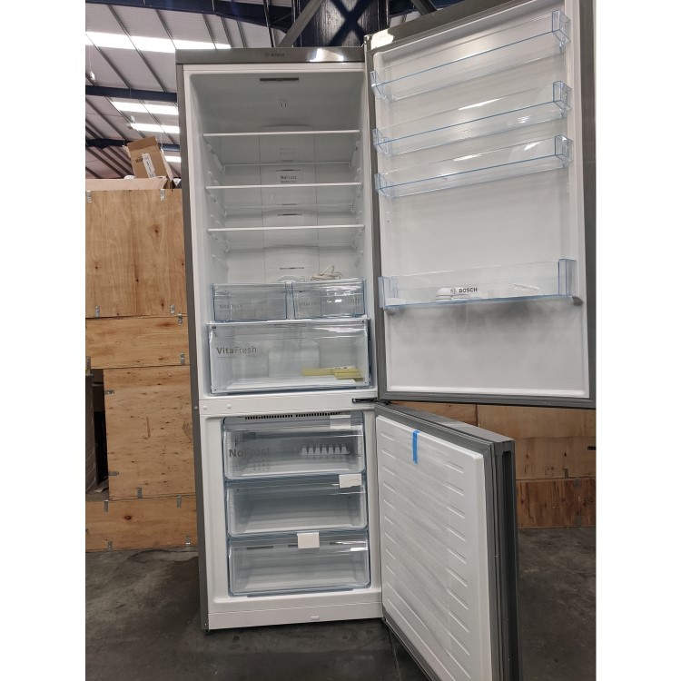 Refurbished Bosch Serie 4 KGN49XLEA Freestanding 435 Litre 70/30 Fridge Freezer Stainless Steel