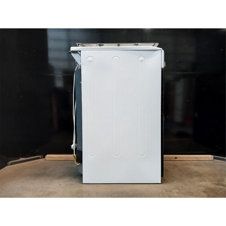 Refurbished Hotpoint 50cm Double Cavity Gas Cooker with Lid - White
