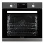 Refurbished electriQ EQBIOPYROVINOX 60cm Single Built In Electric Oven Grey