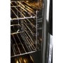 GRADE A2 - electriQ 68L Pyrolytic Self Cleaning Electric Single Oven in Stainless Steel - Supplied with a plug