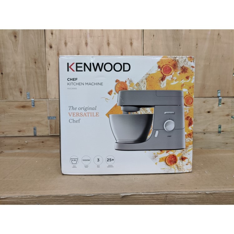 Refurbished Kenwood Chef Stand Mixer with 4.6L Bowl in Silver