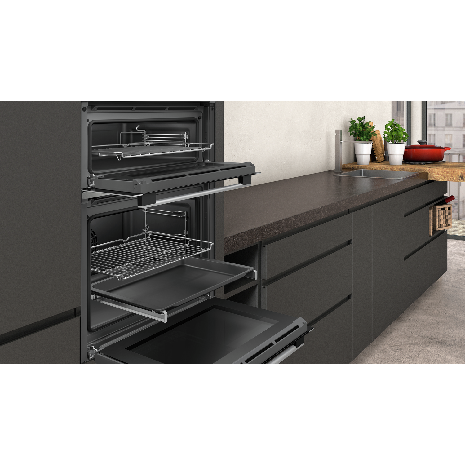 Neff double oven online uiace5hnob