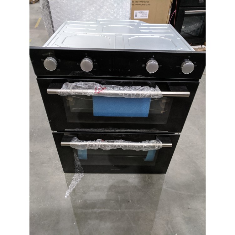 Refurbished Hisense BID75211BGUK 60cm Double Built Under Electric Oven Black