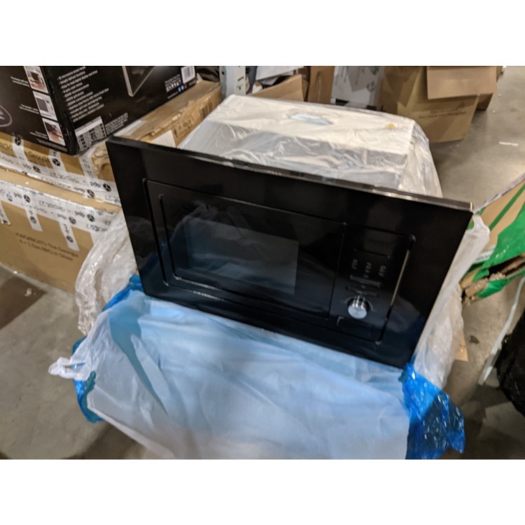 Refurbished electriQ eiQMOGBI20BLACK Built In 20L with Grill 800W Microwave Black