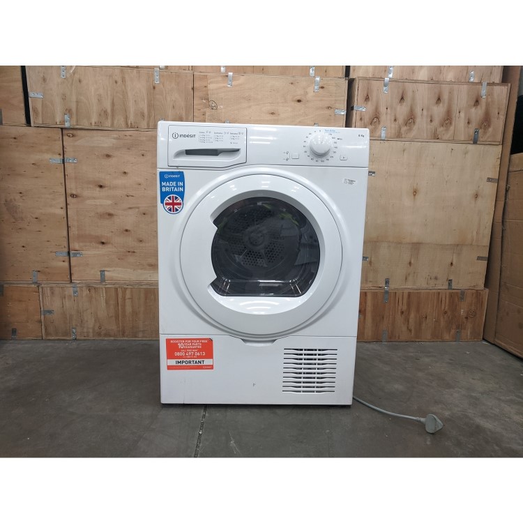 Refurbished Indesit I2D81WUK Freestanding Condenser 8KG Tumble Dryer White