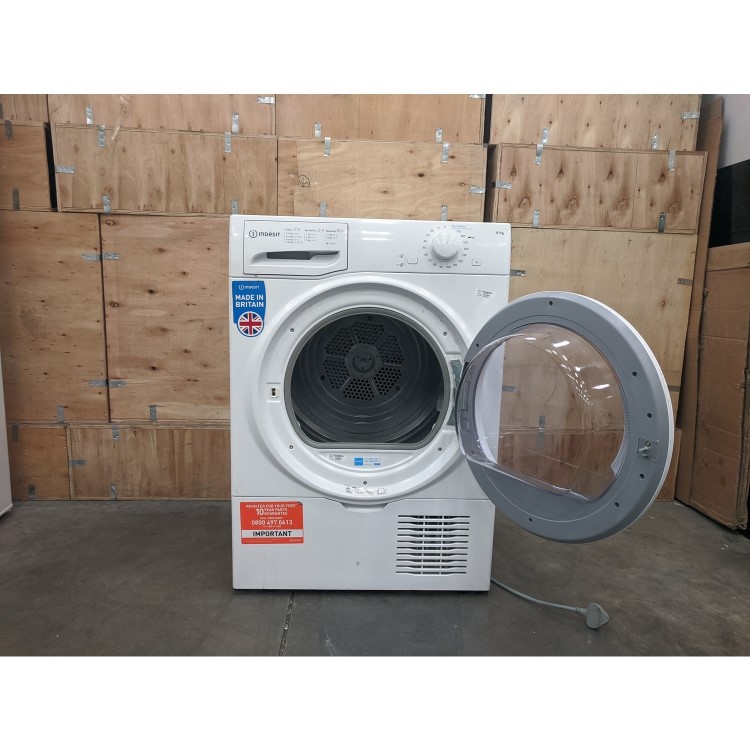 Refurbished Indesit I2D81WUK Freestanding Condenser 8KG Tumble Dryer White