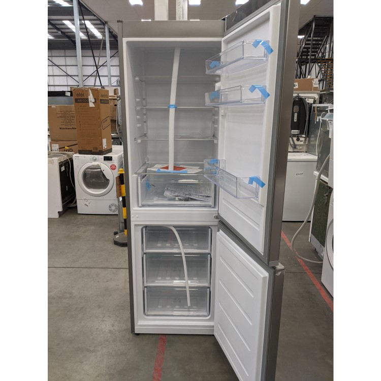 Refurbished Hotpoint H1NT811EOX1 Freestanding 339 Litre 60/40 Fridge Freezer Stainless Steel