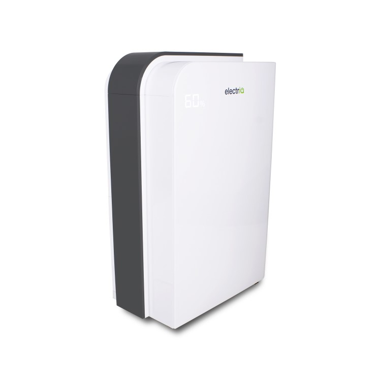 Refurbished electriQ 10 Litre Desiccant Dehumidifier with Heater and HEPA Air Purifier