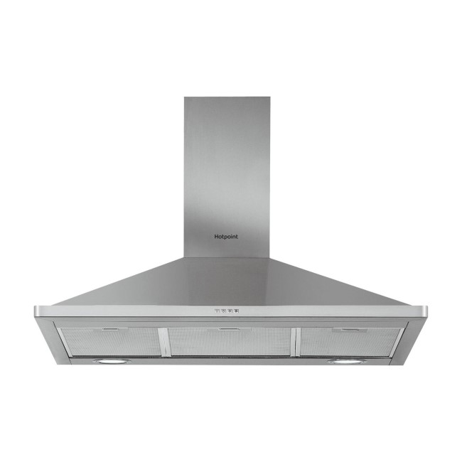 Refurbished Hotpoint PHPN95FLMX 90cm Chimney Cooker Hood Stainless Steel