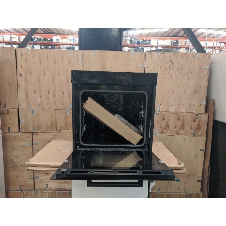 Refurbished Samsung Infinite NV75T9879CD Dual Cook Steam 60cm Single Built In Electric Oven Graphite Grey