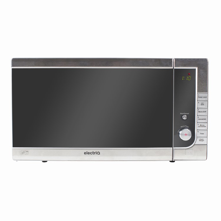 electriQ Digital 40L 1000W Freestanding Combination Microwave in Stainless Steel
