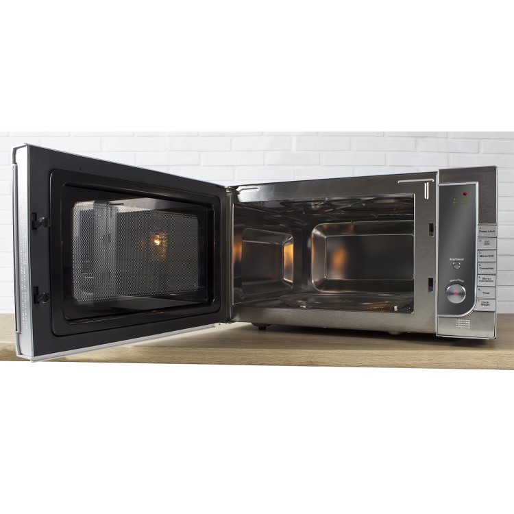 electriQ Digital 40L 1000W Freestanding Combination Microwave in Stainless Steel