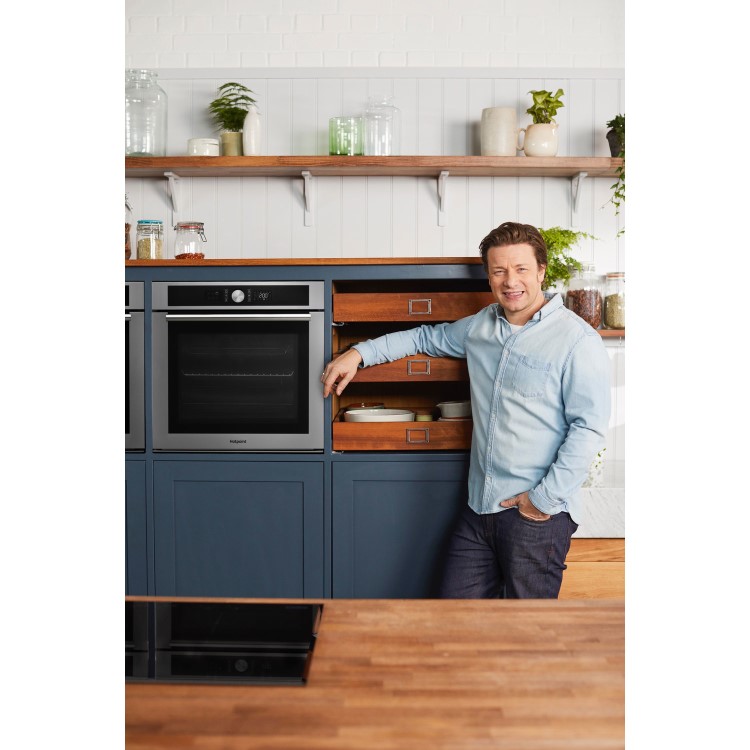 GRADE A2 - Hotpoint SI4854PIX Multifunction Single Oven With Pyrolytic Cleaning - Stainless Steel