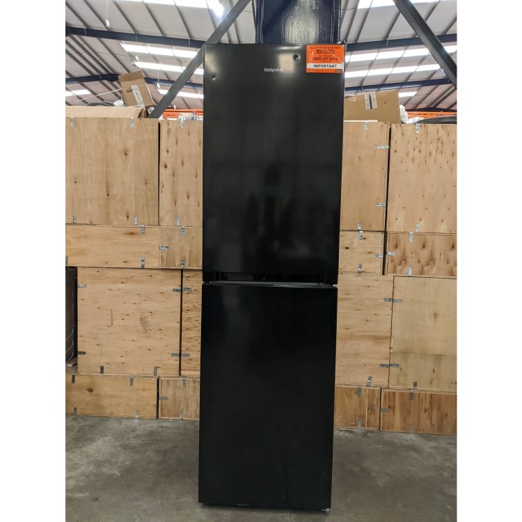 Refurbished Hotpoint HBNF55181BUK1 Freestanding 248 Litre 50/50 Fridge Freezer Black 