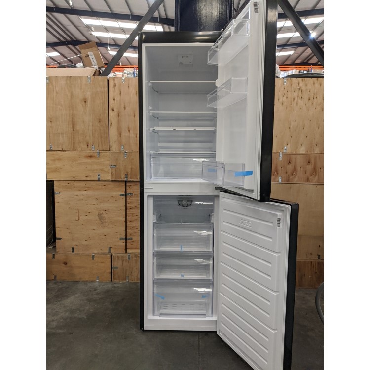 Refurbished Hotpoint HBNF55181BUK1 Freestanding 248 Litre 50/50 Fridge Freezer Black 