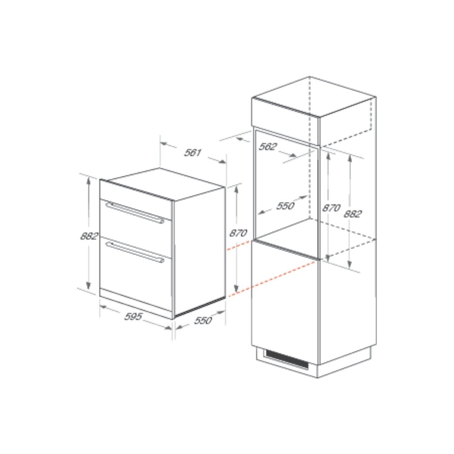 Hotpoint Newstyle Electric Built In Double Oven Black DD2540BL