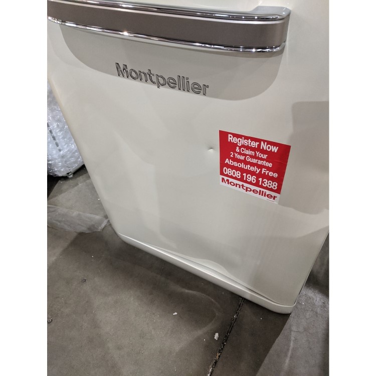 Refurbished Montpellier Retro MAB6015C 15 Place Freestanding Dishwasher Cream