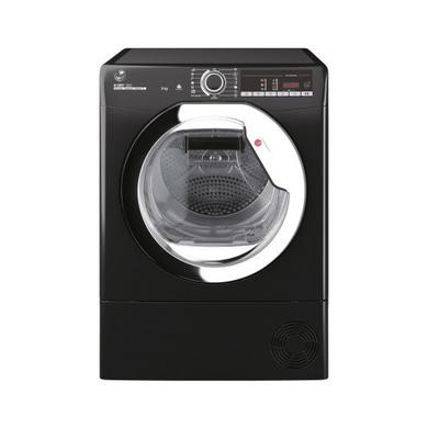 Refurbished Hoover HLE C9TCEB-80 Freestanding Condenser 9KG Tumble Dryer Black