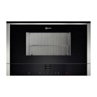 Neff N70 21L 900W Built-in Left Hinged Door Microwave with Grill - Stainless Steel