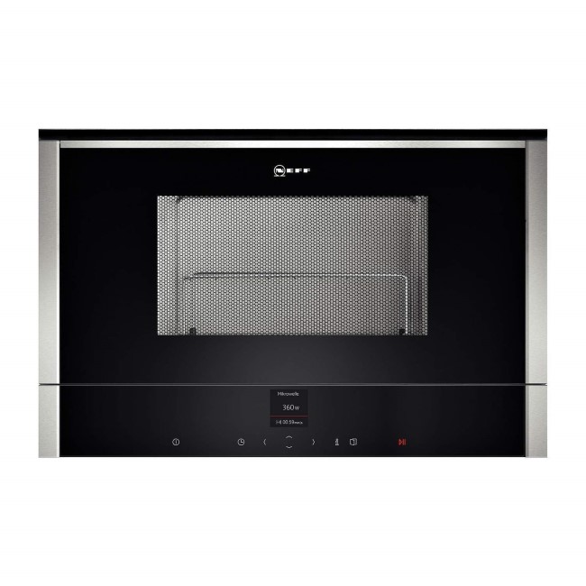Neff N70 21L 900W Builtin Left Hinged Door Microwave with Grill