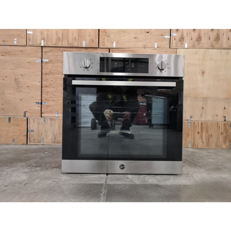 Refurbished Hoover HOC3BF5558IN Function Pyrolytic Self Cleaning 60cm Single Built In Electric Oven Stainless Steel