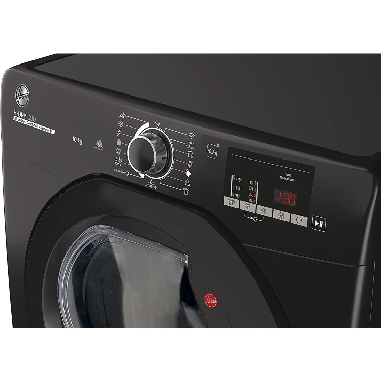 Refurbished Hoover HLEC10DBGB-80 Freestanding Condenser 10KG Tumble Dryer
