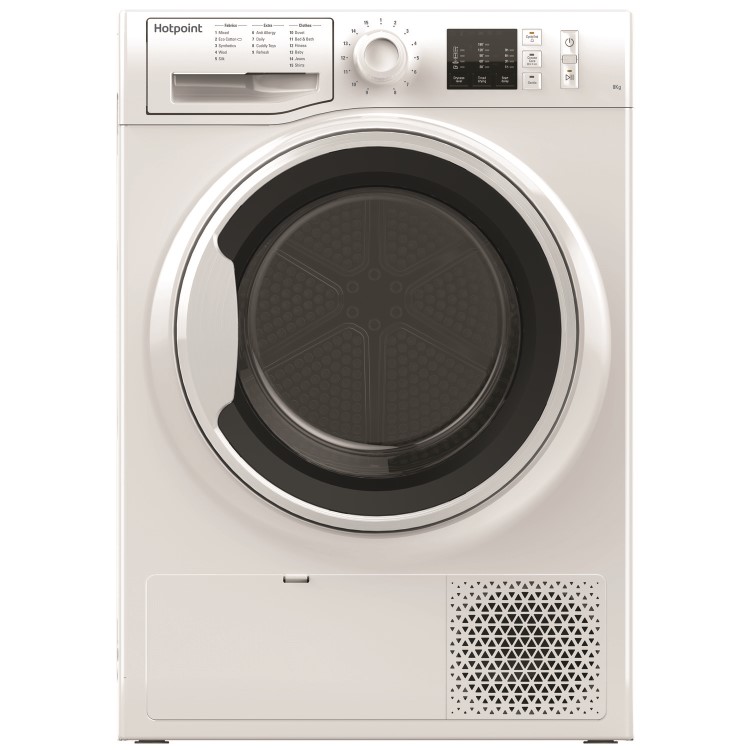 Refurbished Hotpoint NTM1081WK Freestanding Condenser 8KG Tumble Dryer White