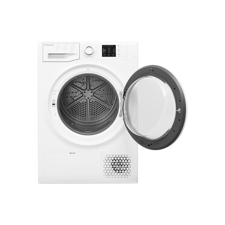 Refurbished Hotpoint NTM1081WK Freestanding Condenser 8KG Tumble Dryer White