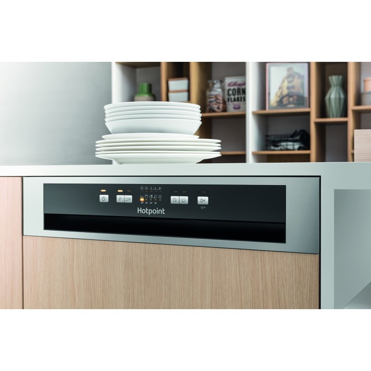 Hotpoint Aquarius 13 Place Settings Semi Integrated Dishwasher - Stainless steel