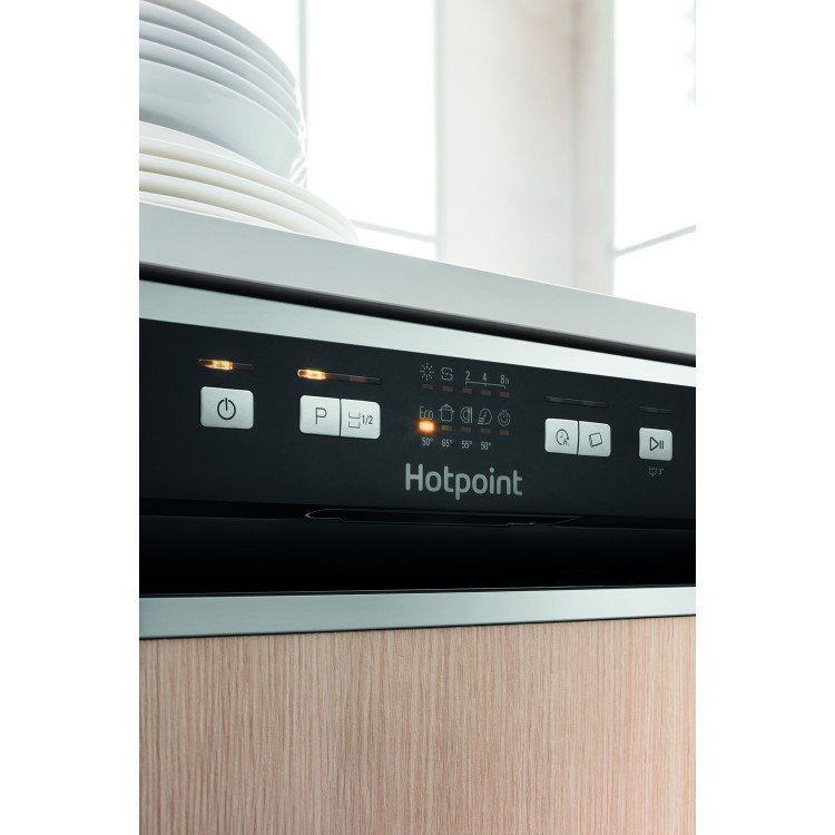 Hotpoint Aquarius 13 Place Settings Semi Integrated Dishwasher - Stainless steel