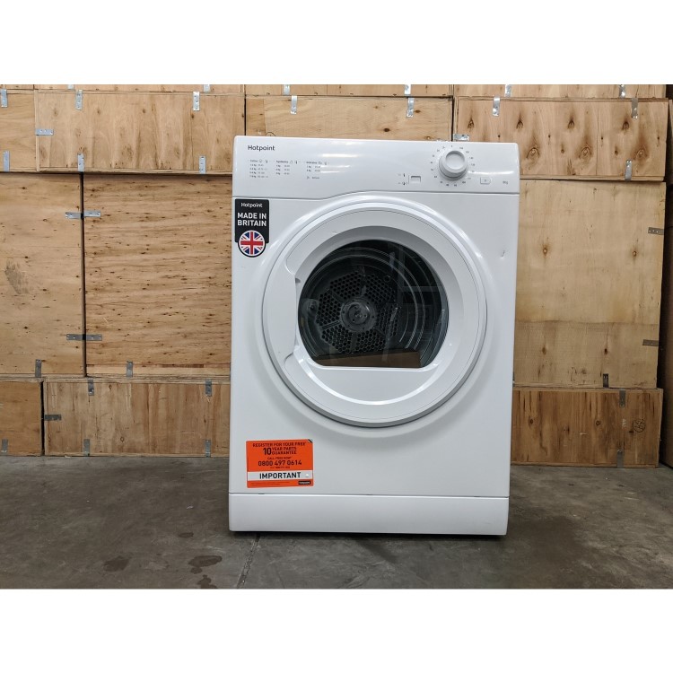 Refurbished Hotpoint H1D80WUK Freestanding Vented 8KG Tumble Dryer