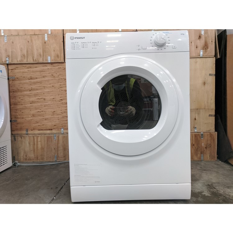 Refurbished Indesit I1D80WUK Freestanding Vented 8KG Tumble Dryer White