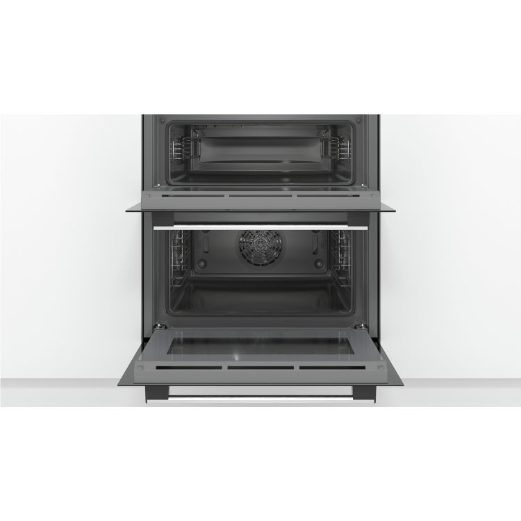 GRADE A2 - Bosch NBS113BR0B Serie 2 Multifunction Electric Built Under Double Oven - Stainless Steel
