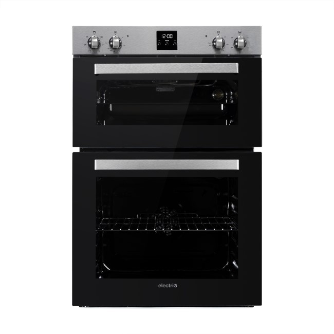electriQ Built In Electric Double Oven Stainless Steel EQDO1STEEL