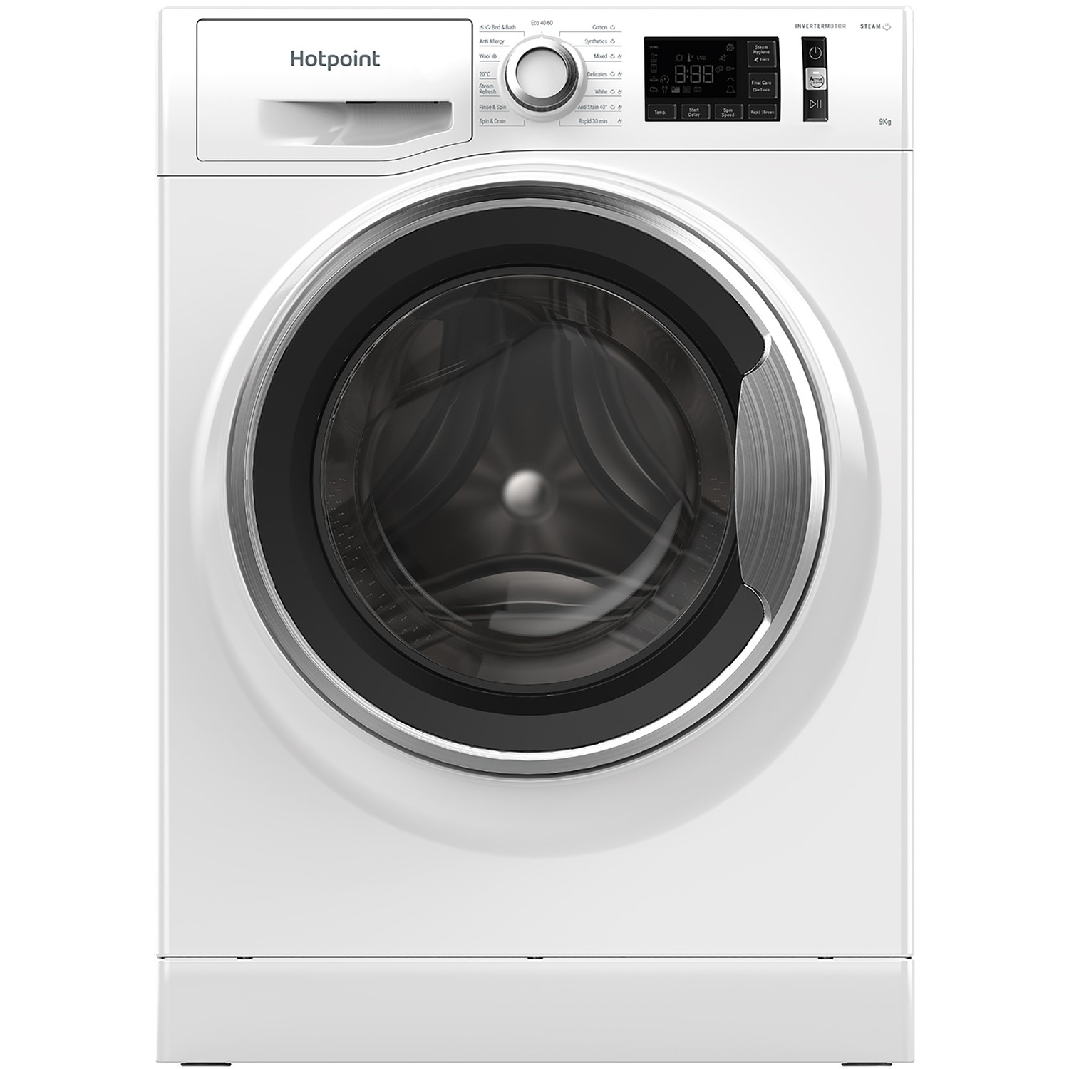 Refurbished Hotpoint NM11945WCAUKN Freestanding 9KG 1400 Spin Washing Machine White