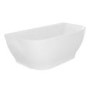 GRADE A1 - Manilla Freestanding Bath Double Ended Back To Wall - 1650 x 780mm