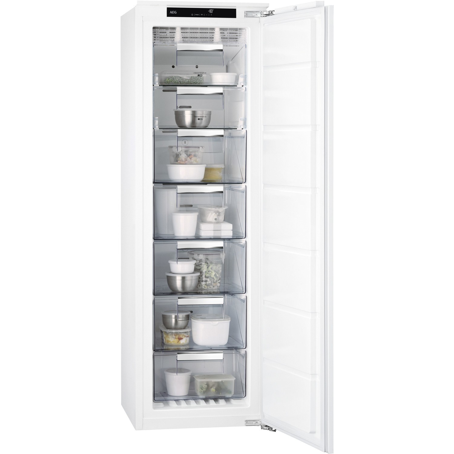 Refurbished AEG ABB818F6NC Integrated 216 Litre In-column Frost Free Freezer