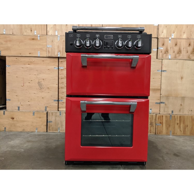 Refurbished Stoves Richmond 550DFW Mini Range 55cm Dual Fuel Cooker Hot Jalapeno