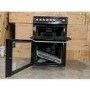 Refurbished Hotpoint Ultima HUE61K 60cm Double Oven Electric Cooker with Ceramic Hob Black