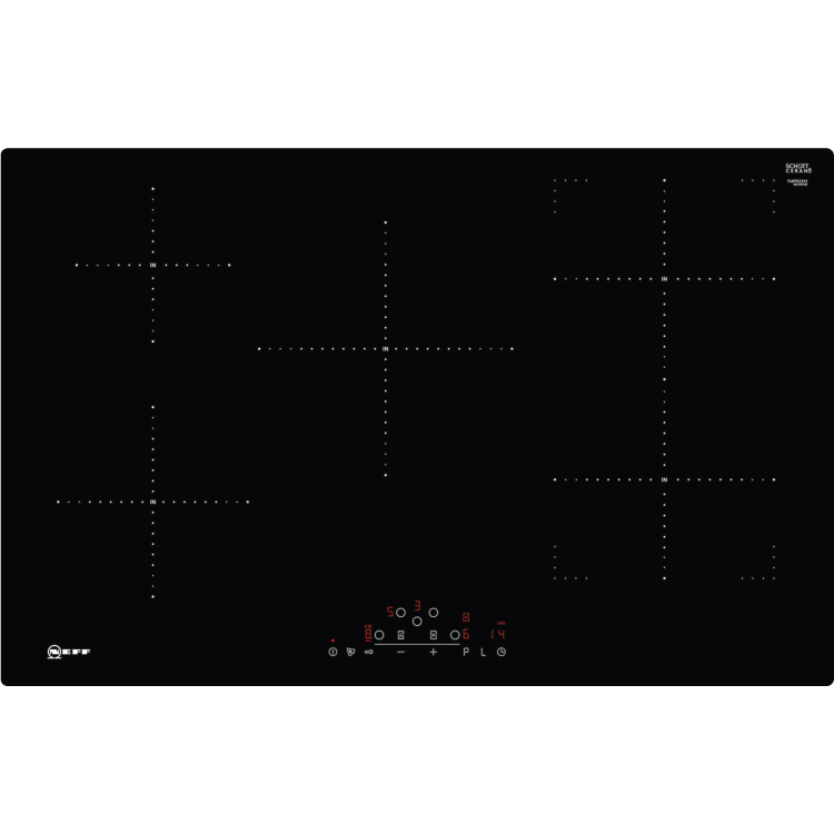 Refurbished Neff N70 T48FD23X2 80cm 5 Zone Induction Hob Black