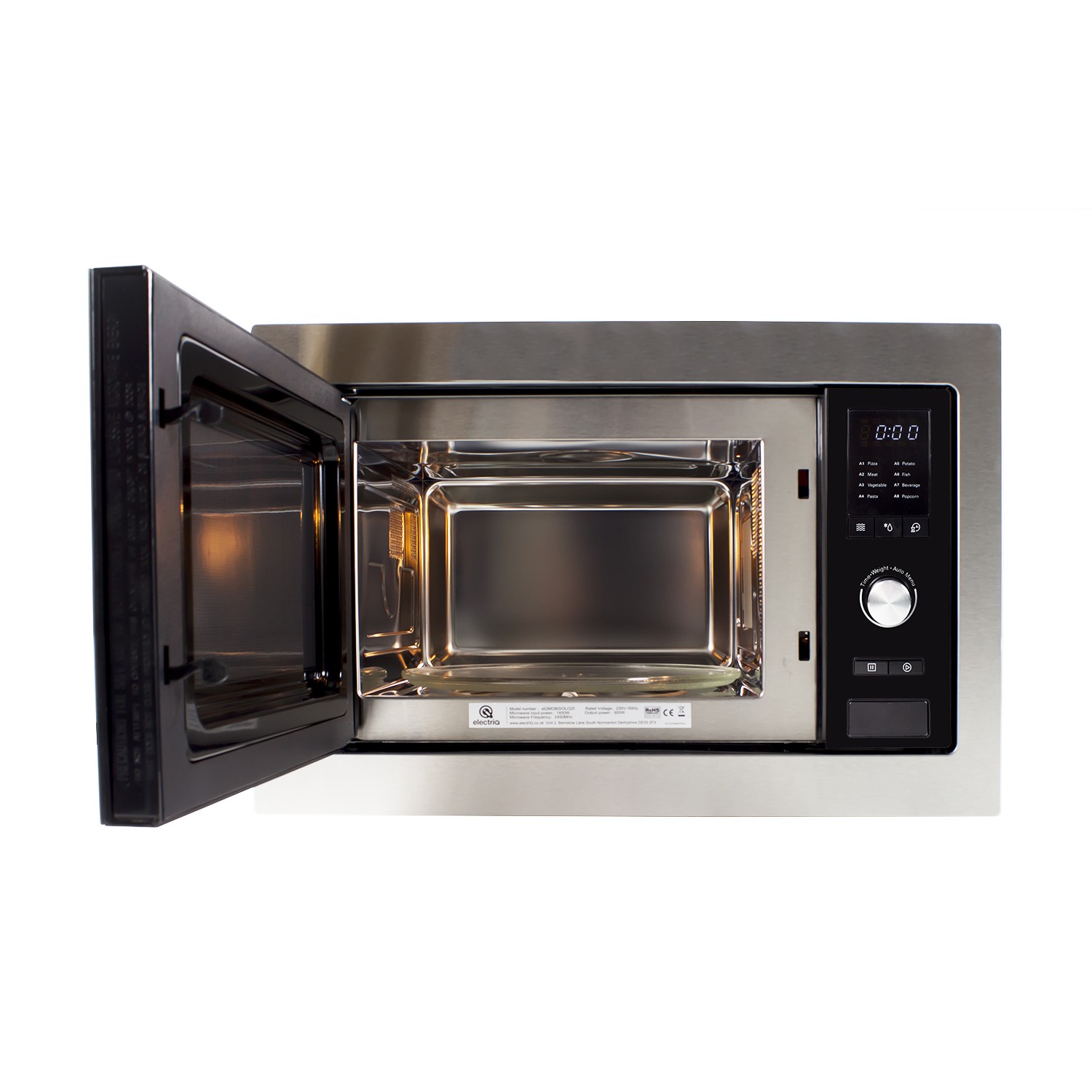 electriQ 25L 900W Builtin Digital Microwave Stainless Steel