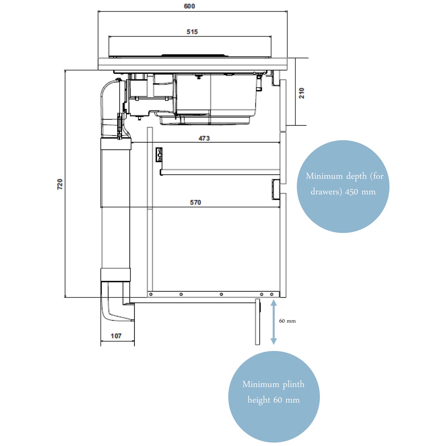 Elica NikolaTesla Prime 83cm Induction Venting Hob Duct Out Only