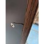 GRADE A2 - Dark Wood Effect Wall Mounted Tall Bathroom Cabinet 400mm - Boston