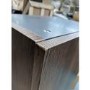 GRADE A2 - Dark Wood Effect Wall Mounted Tall Bathroom Cabinet 400mm - Boston