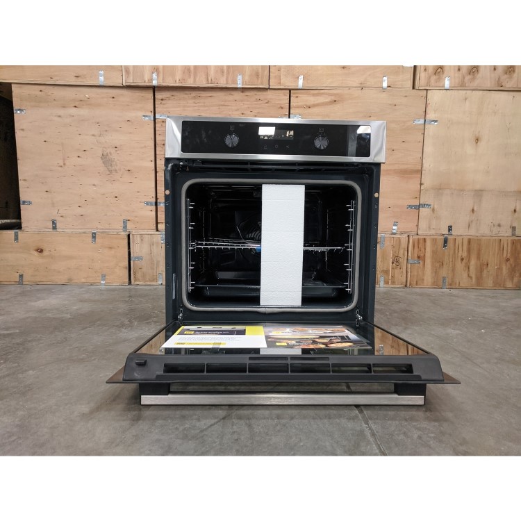 Refurbished Zanussi Series 60 ZOPND7X1 60cm Single Built In Electric Oven Stainless Steel