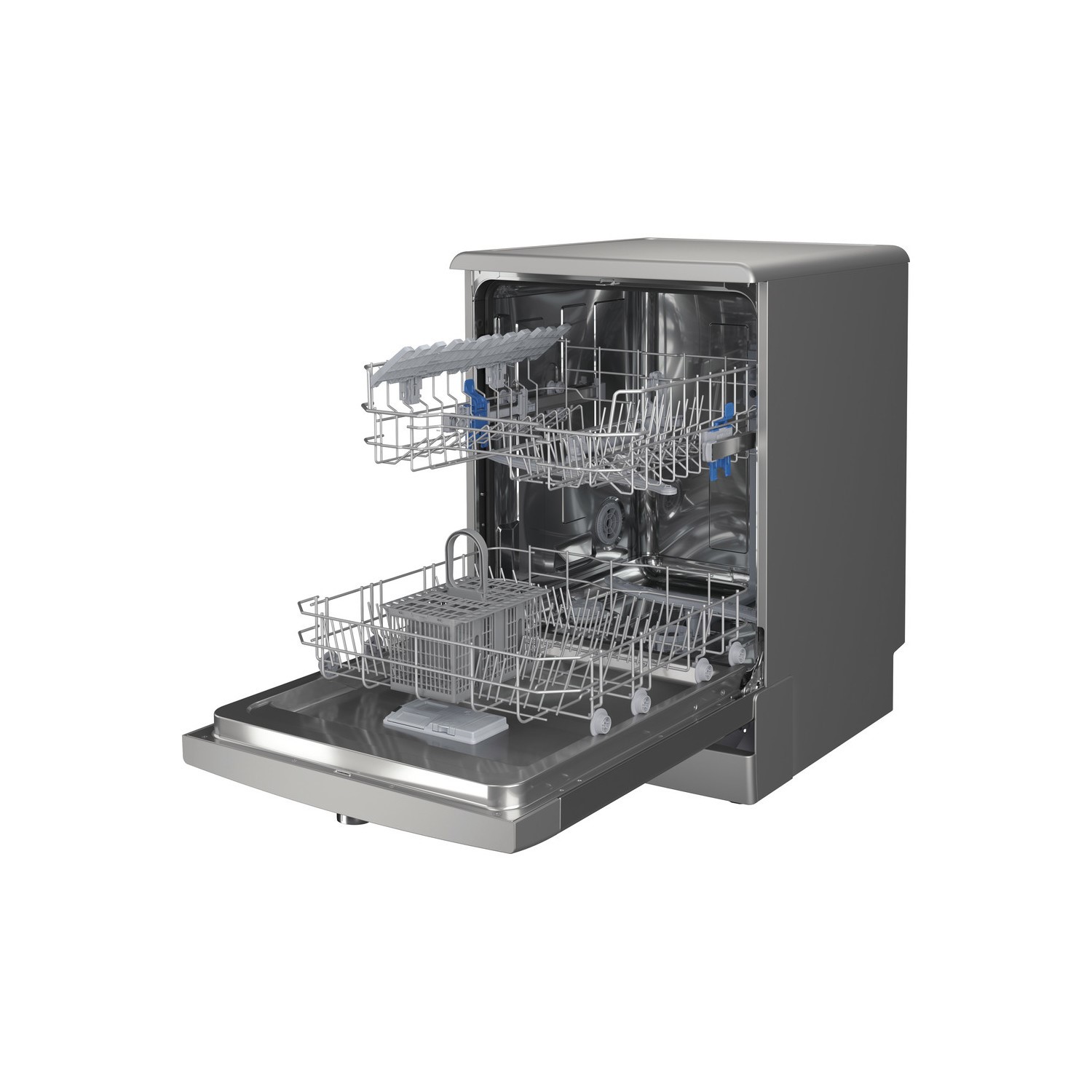 Indesit 13 Place Settings Freestanding Dishwasher Silver DFE1B19XUK